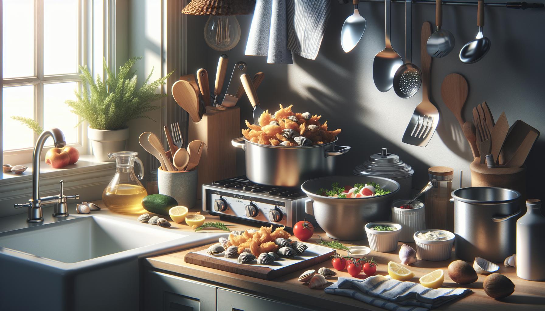 Essential Kitchen Equipment for Perfectly Fried Clams